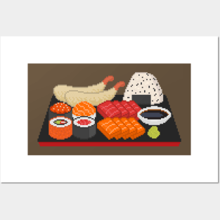 Pixely Japanese Meal Posters and Art